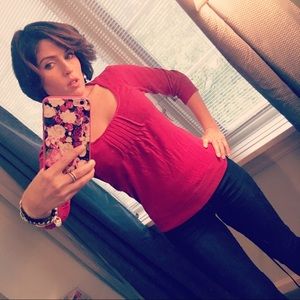 ❤️The Limited Scoop Neck Blouse Sweater Shirt Silk S